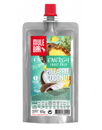 MuleBar Organic Fruit pulp Pineapple Coconut 65g