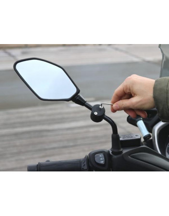Support magnétique vissé pour rétroviseur scooter/moto