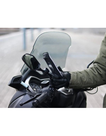 Support magnétique vissé pour rétroviseur scooter/moto