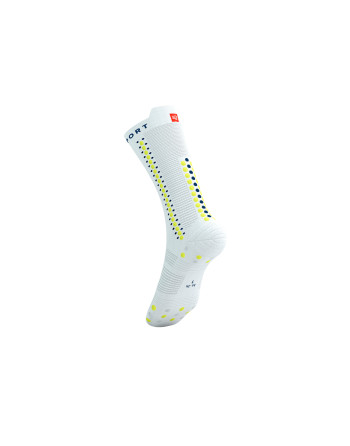 Pro Racing Socks v4.0 Bike - WHITE/PRIMROSE 