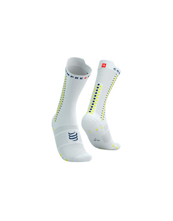 Pro Racing Socks v4.0 Bike - WHITE/PRIMROSE