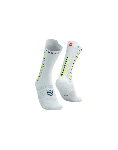 Pro Racing Socks v4.0 Bike - WHITE/PRIMROSE