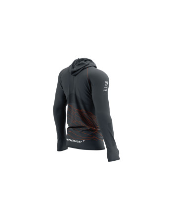 3D Thermo Seamless Hoodie Zip - Trail Capsule 2023 - IRON GATE / RUST / WHITE 