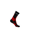 Hiking Socks - BLACK/RED/WHITE 
