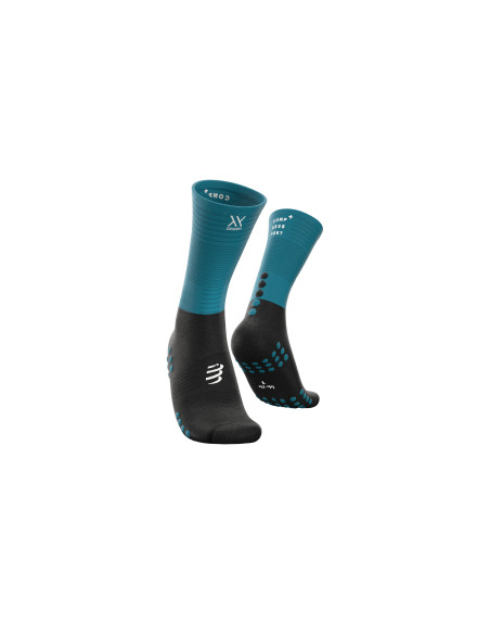 Mid Compression Socks - MOSAIC BLUE/BLACK