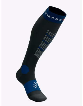 Alpine Ski Full Socks - BLACK/ESTATE BLUE