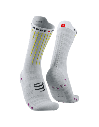 Aero Socks - WHITE/SAFE YELLOW/NEO PINK 