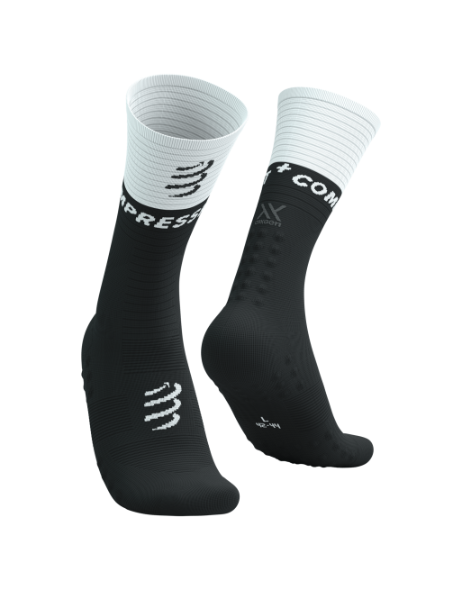 Mid Compression Socks V2.0 - BLACK/WHITE 