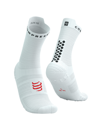 Pro Racing Socks v4.0 Run High - WHITE/BLACK 