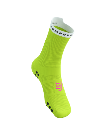 Pro Racing Socks v4.0 Run High - SAFE YELLOW/WHITE 