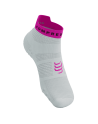 Pro Racing Socks v4.0 Run Low - WHITE/SAFE YELLOW/NEO PINK 