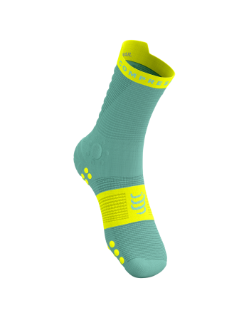Pro Racing Socks v4.0 Trail - SHELL BLUE/SAFE YELLOW 