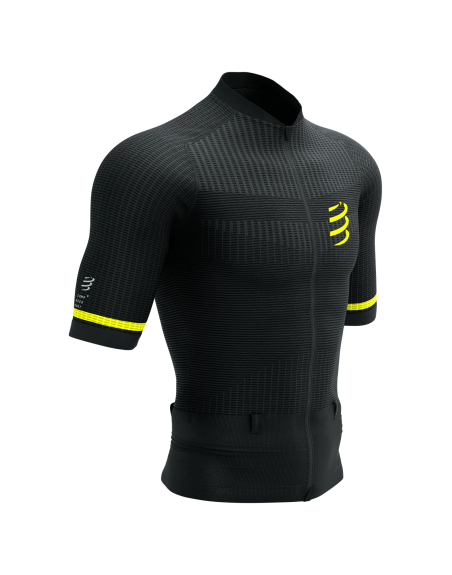Trail Postural SS Top M - BLACK/SAFE YELLOW 